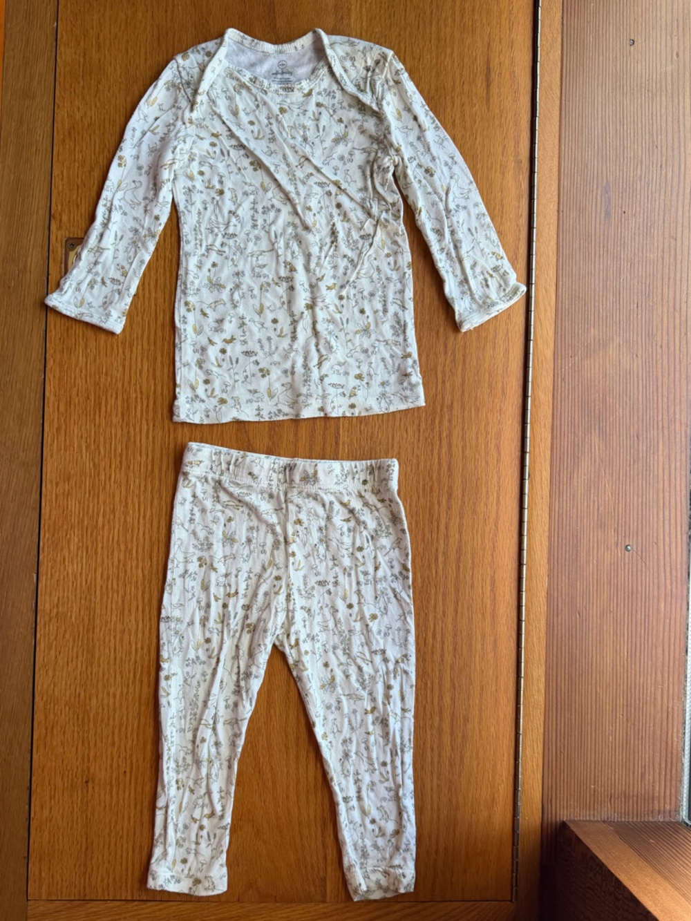 Solly Baby Modal Fauna Floral Print Sleeper Sleep Set 6-12 Months